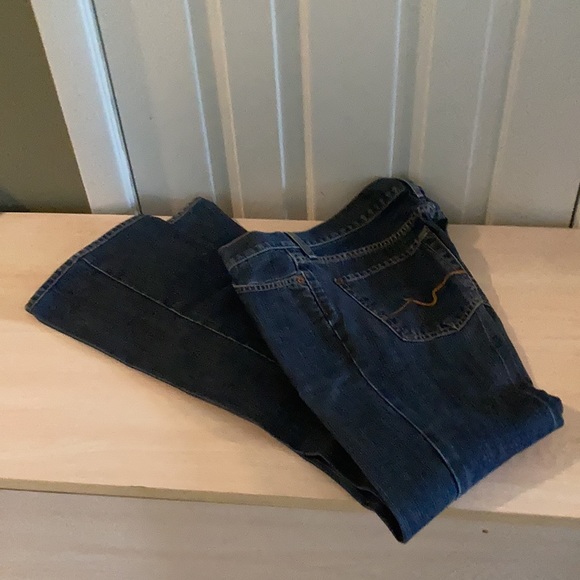 7 FOR ALL MANKIND FLARE LEG JEANS SIZE 27 - Picture 10 of 10